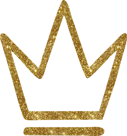 Gold Glitter Crown